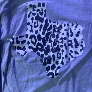 Bella+Canvas Texas leopard print shirt